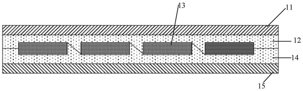 Imbricated assembly and production method of imbricated assembly