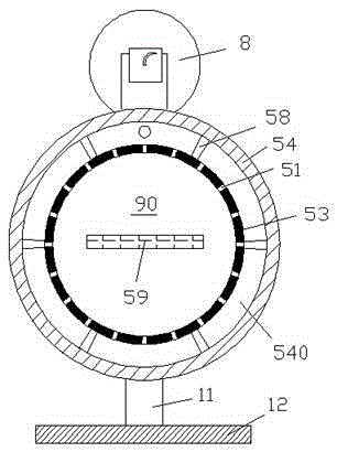 Tea drying device capable of being hydraulically driven to lift