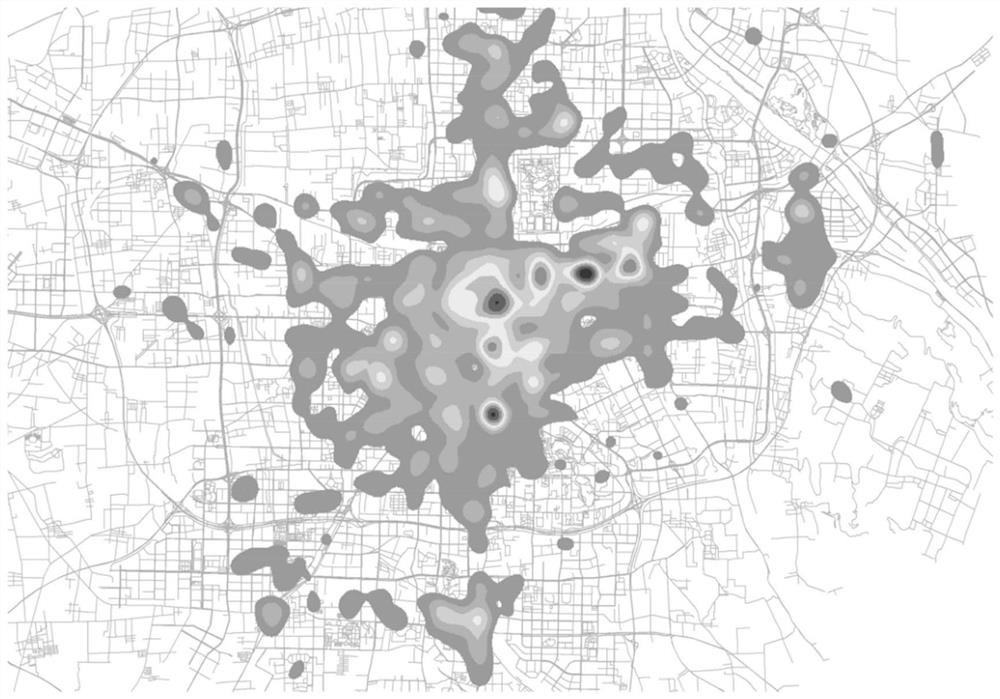 Method for evaluating influence of built environment on traffic operation condition