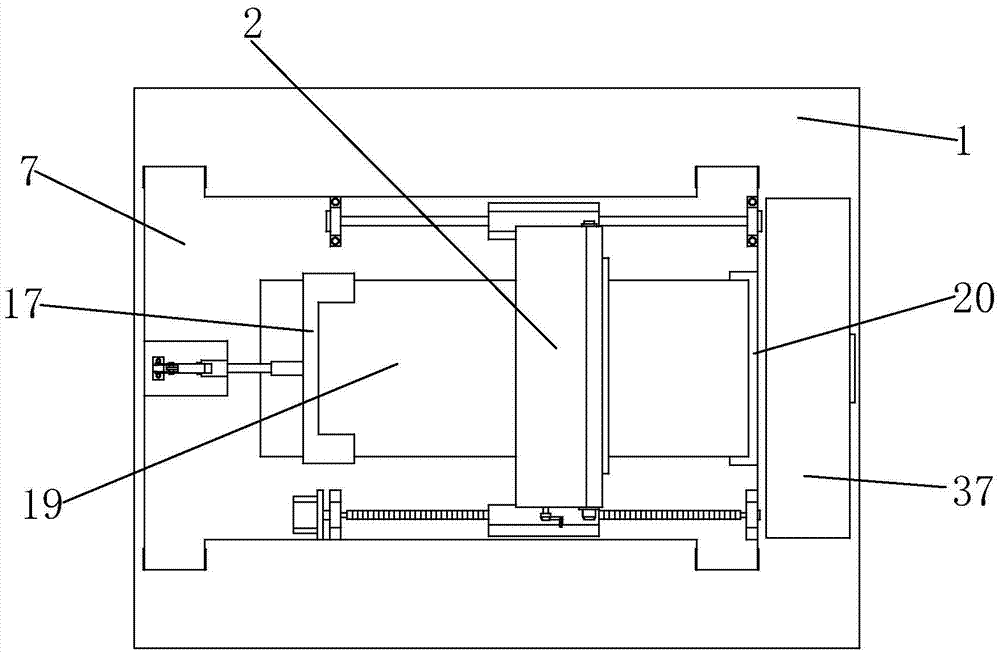 Polishing device for processing board surfaces