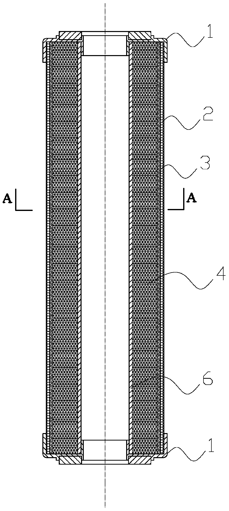 Multi-component alloy water purification mesh material and water purification filter element made from same