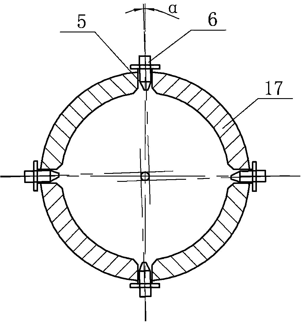 Two-section type entrained-flow bed gasification device for biomasses and gasification method