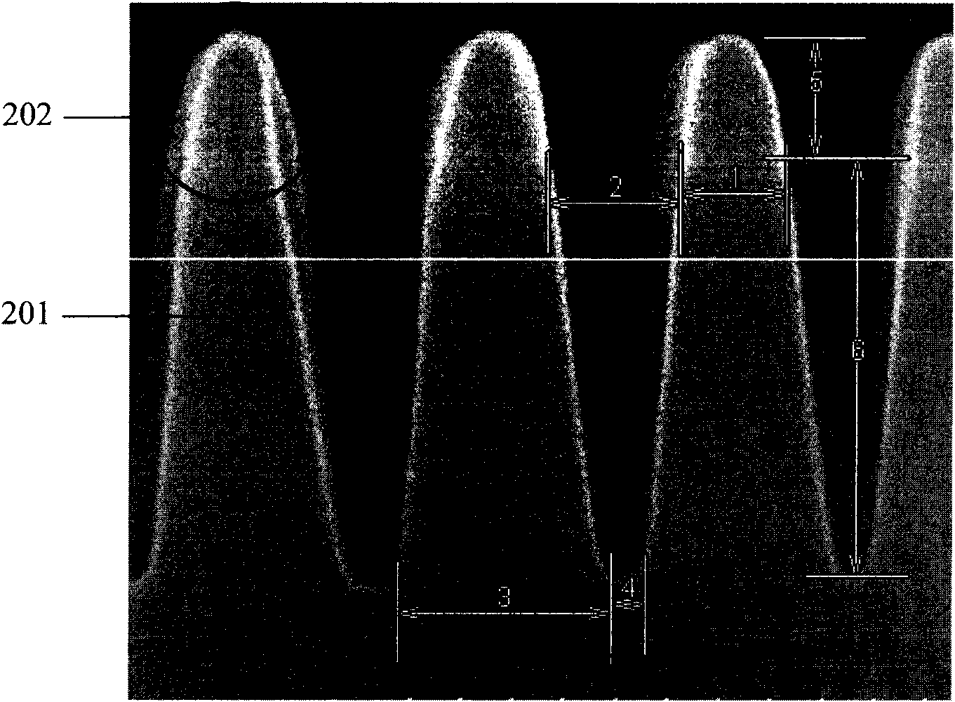 Laminated bottom antireflex structure and etching method