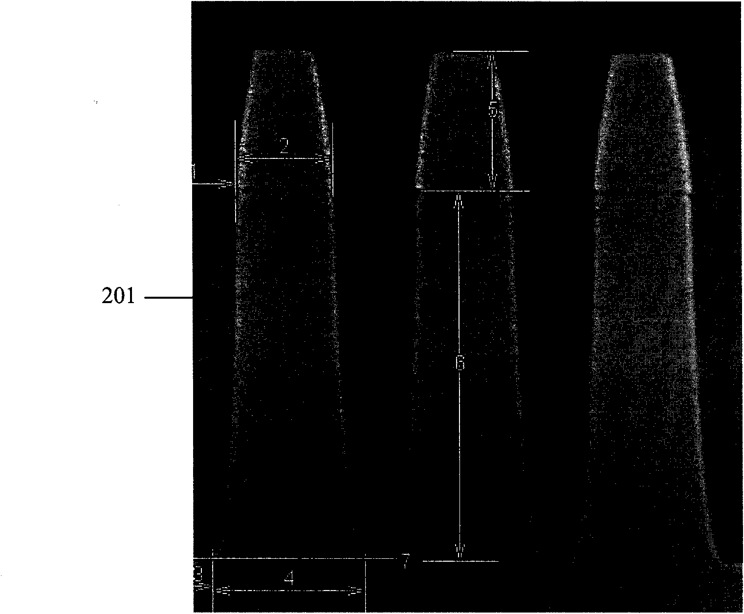 Laminated bottom antireflex structure and etching method