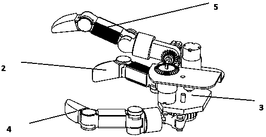 Multifunctional flexible grabbing mechanism