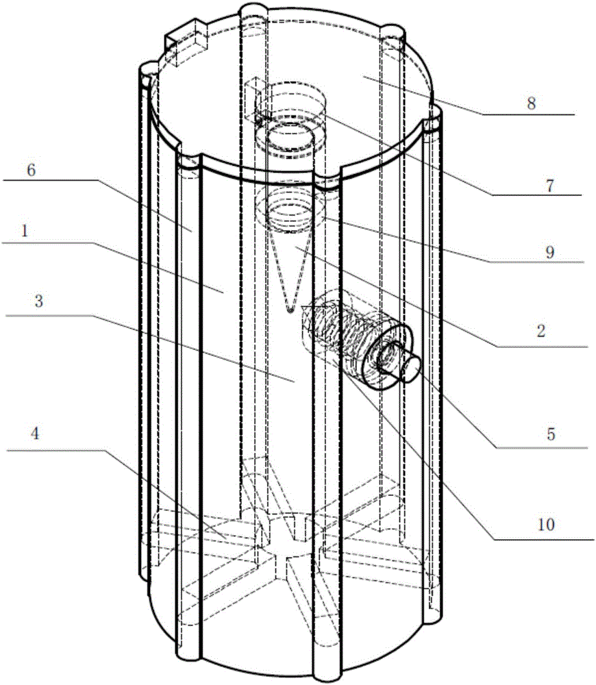 Totally enclosed multi-target nucleic acid isothermal amplification and detection integrated device