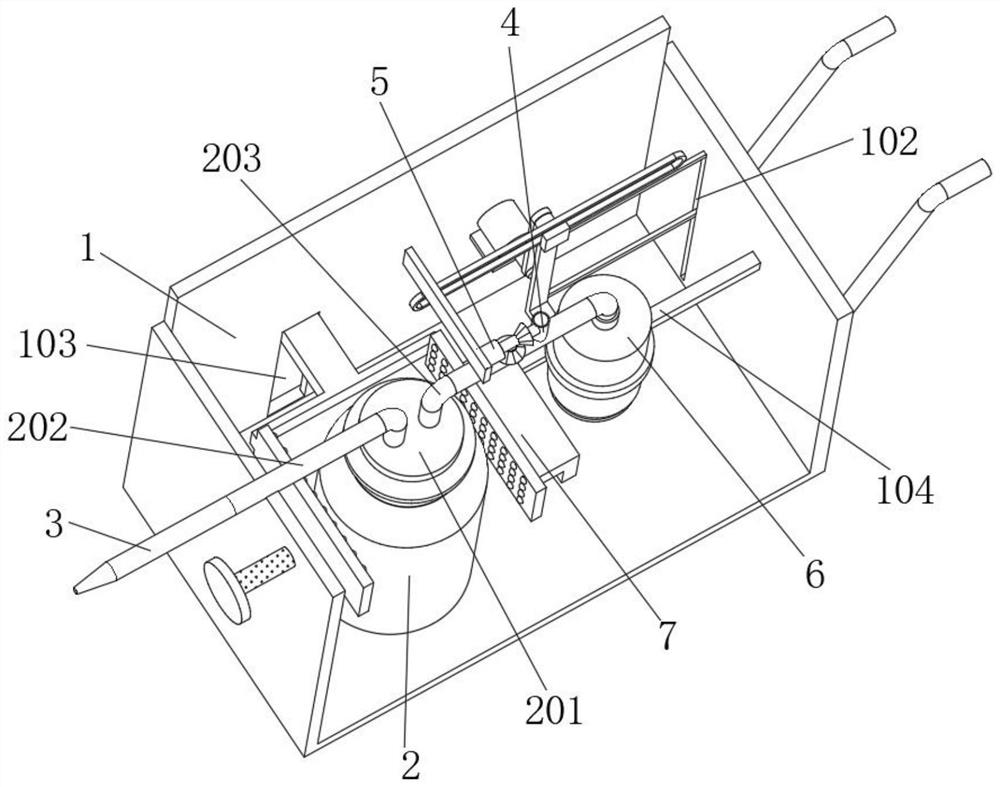 Nursing drainage device for intensive care medicine department