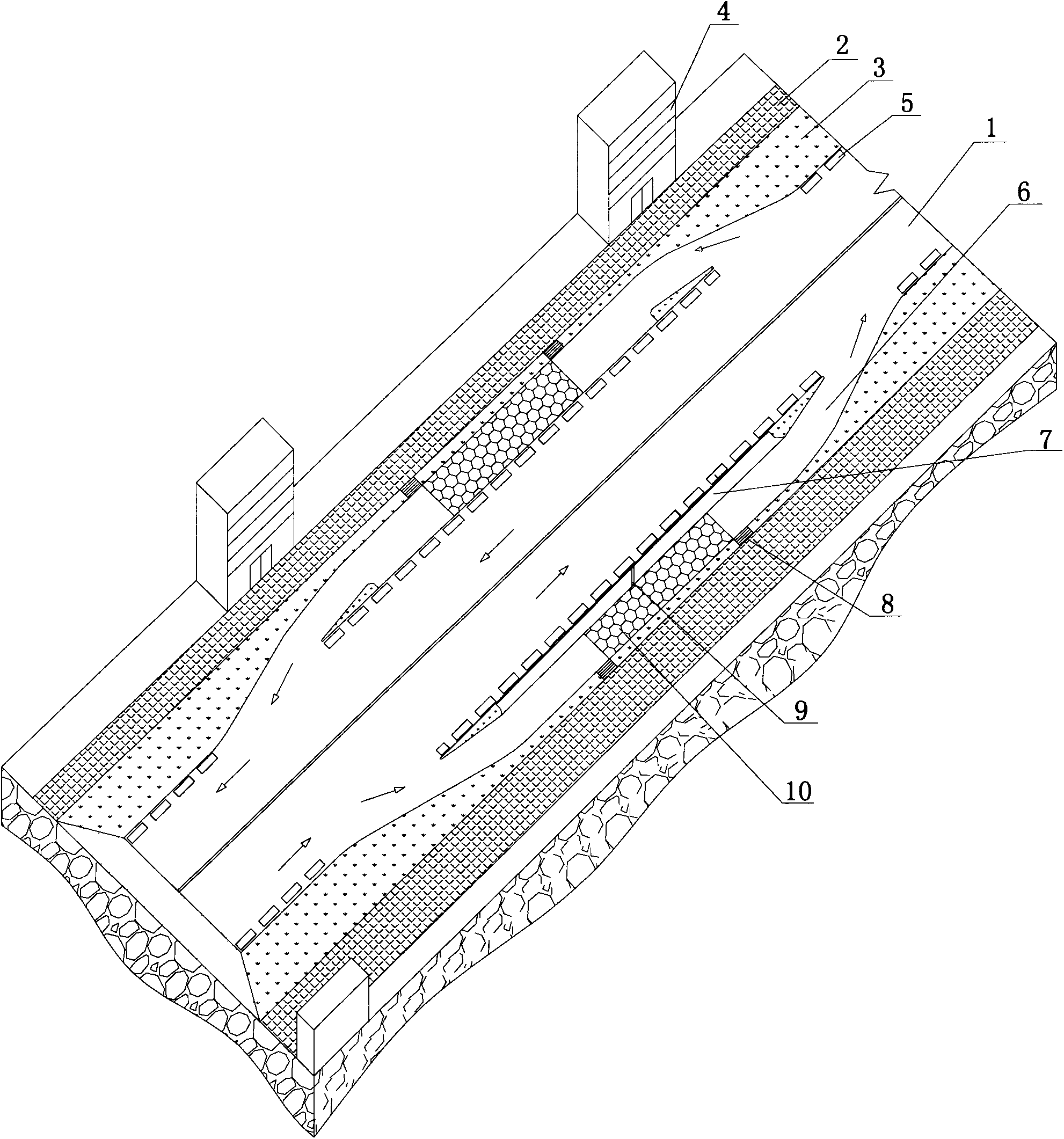 Multifunctional urban road