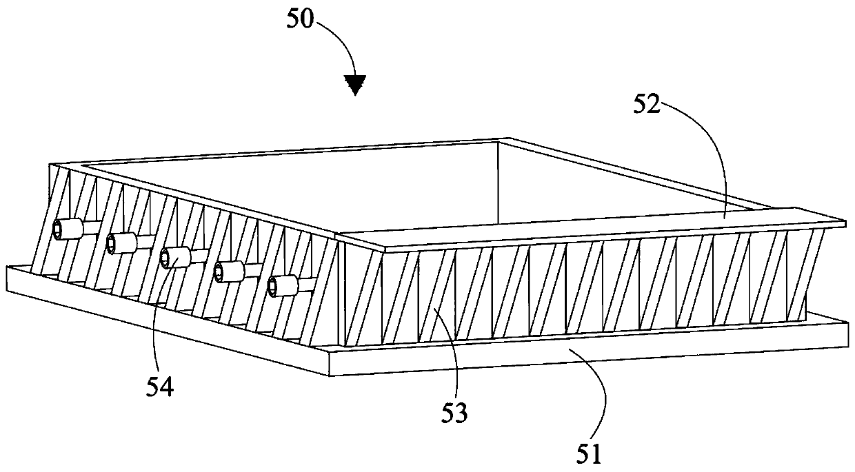 Rock sample block stress field simulation device