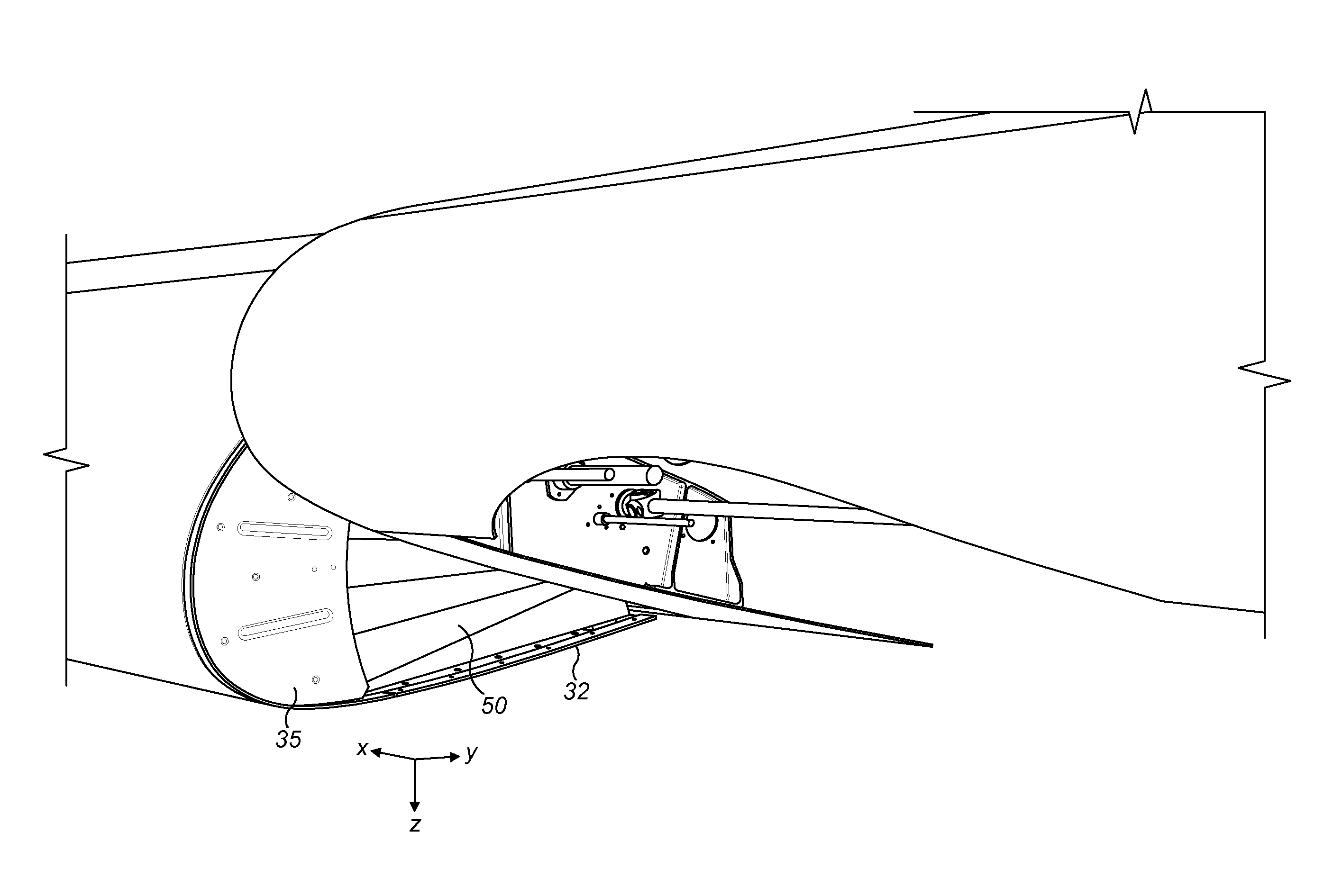 Retractable infill panel for high-lift device