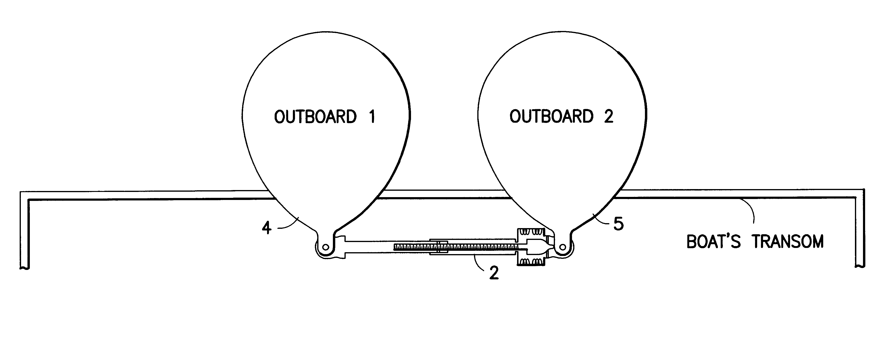 Maneuvering enhancer for twin outboard motor boats