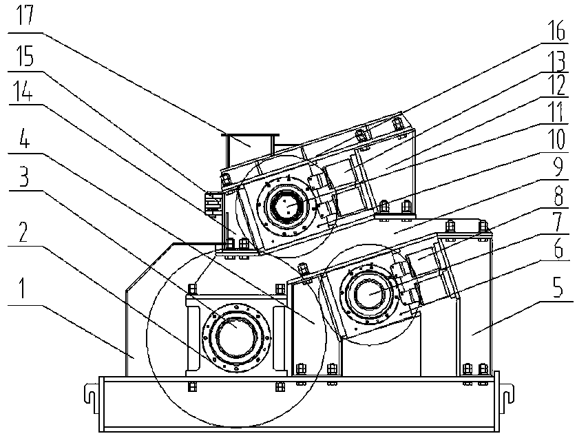 Hydraulic multistage composite roller crusher