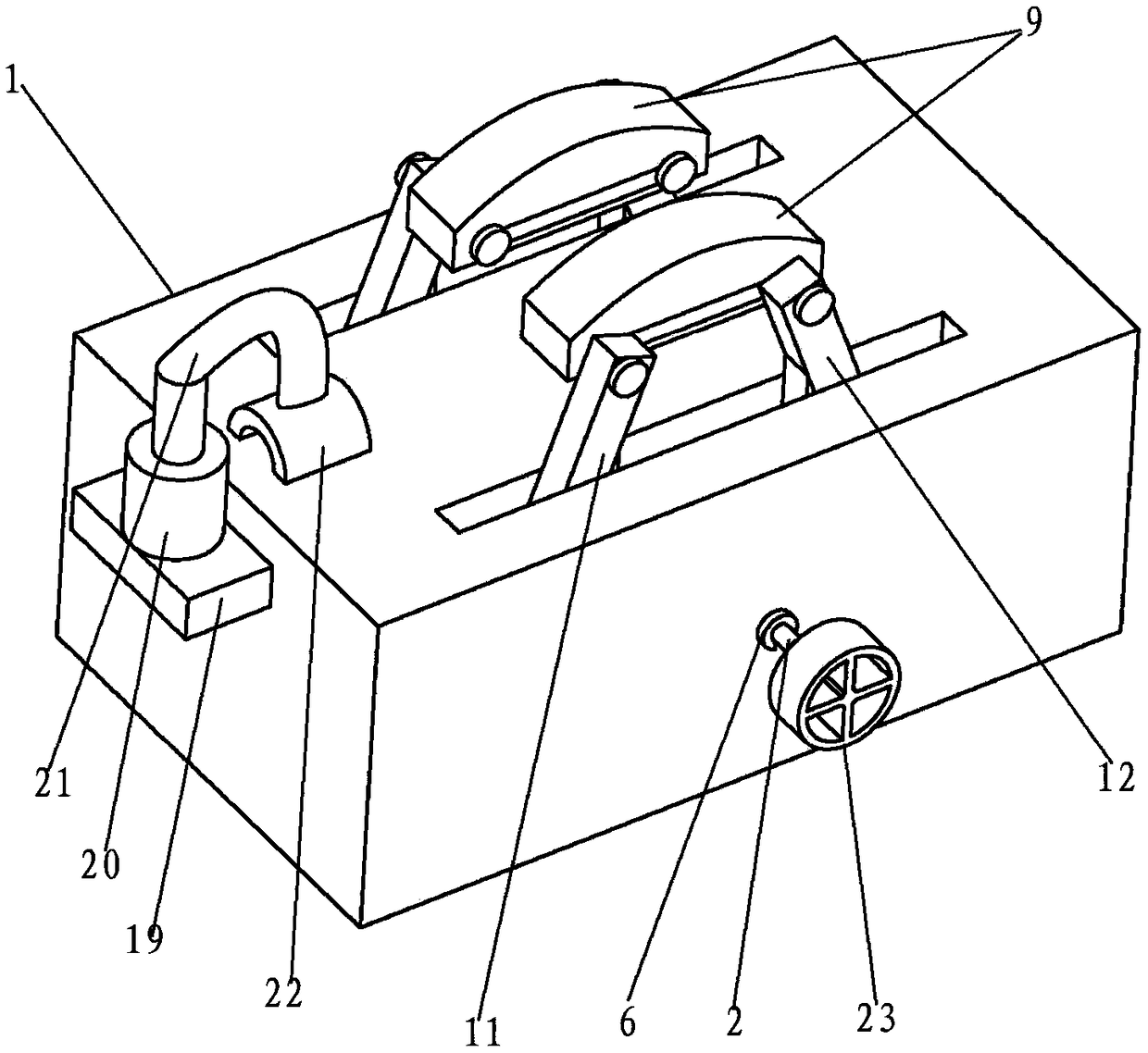 Rheumatoid arthritis nursing device and nursing method thereof