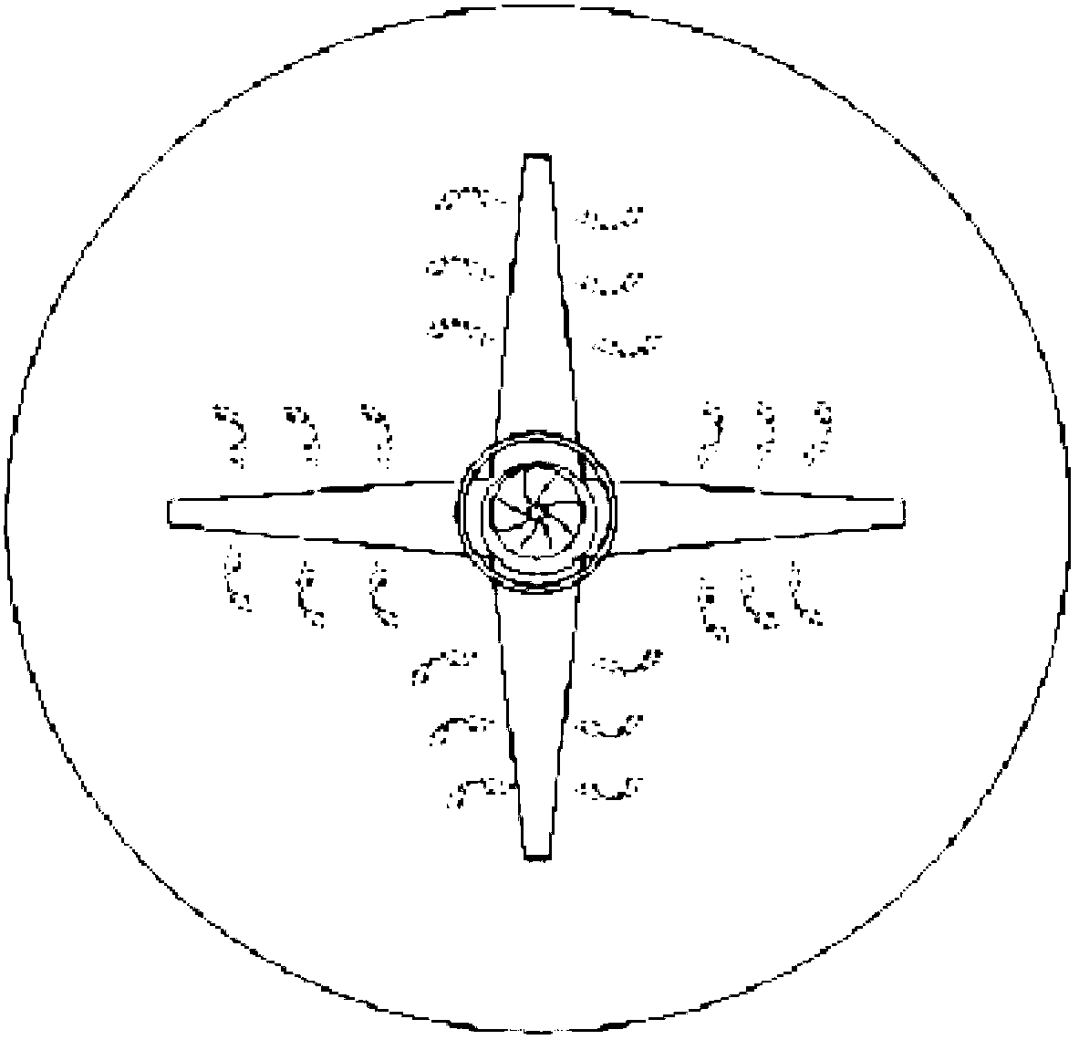 Multi-level asynchronous turbofan solar energy heating power wind accumulating electricity generation device