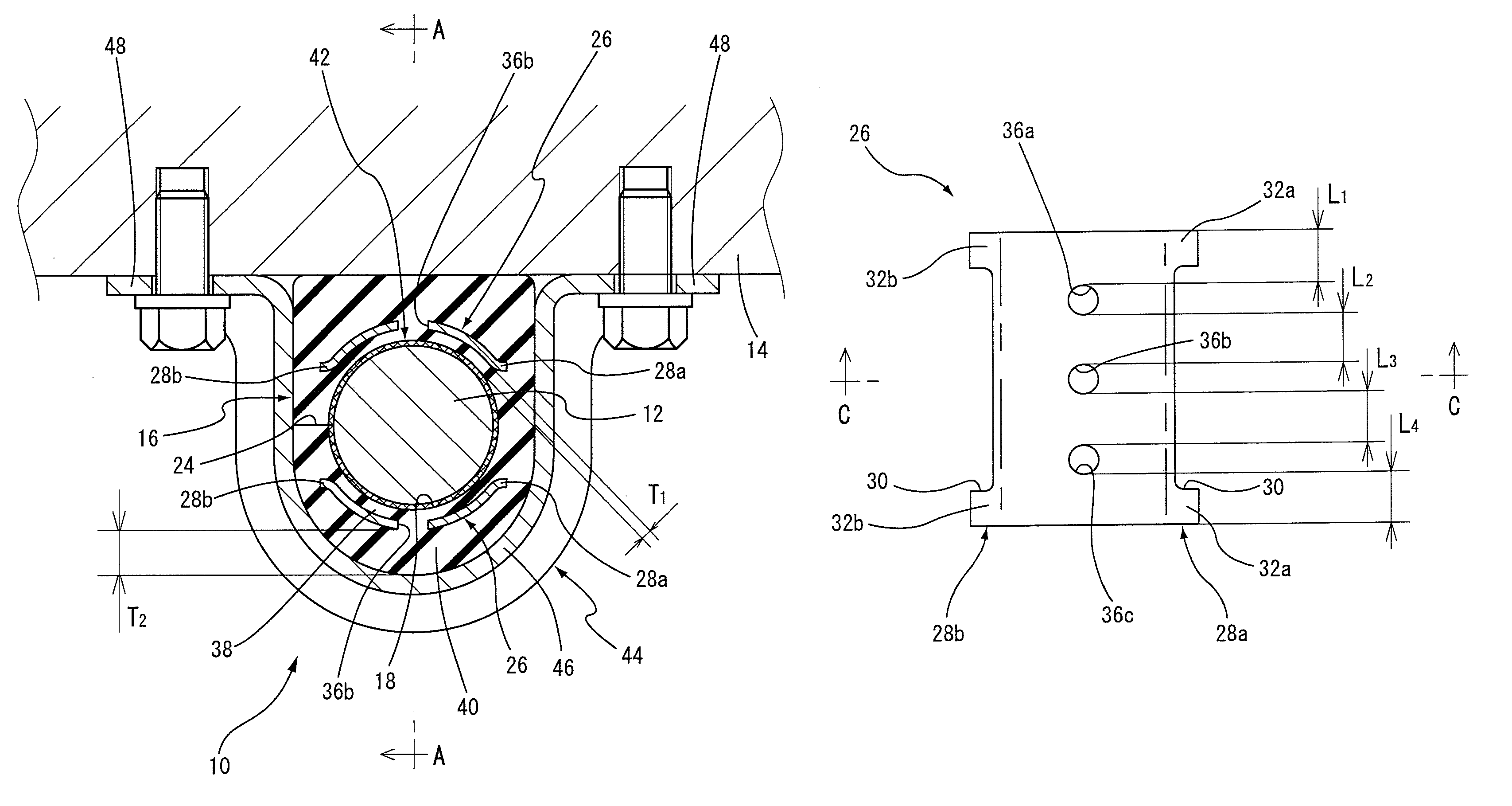 Stabilizer bushing for vehicle