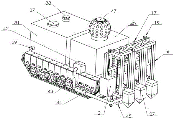 Floor crushing machine