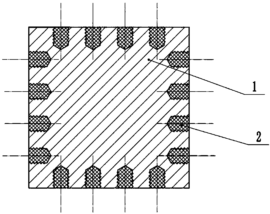 Scattering type periodic structure damping vibration reducing lathe cutter rod