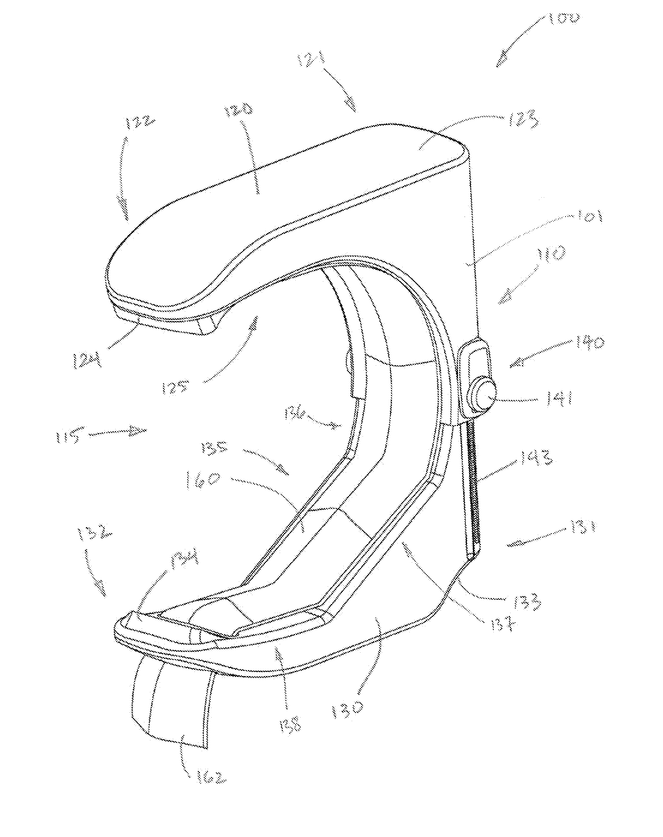 Clamping Device for Reducing Venous Blood Flow