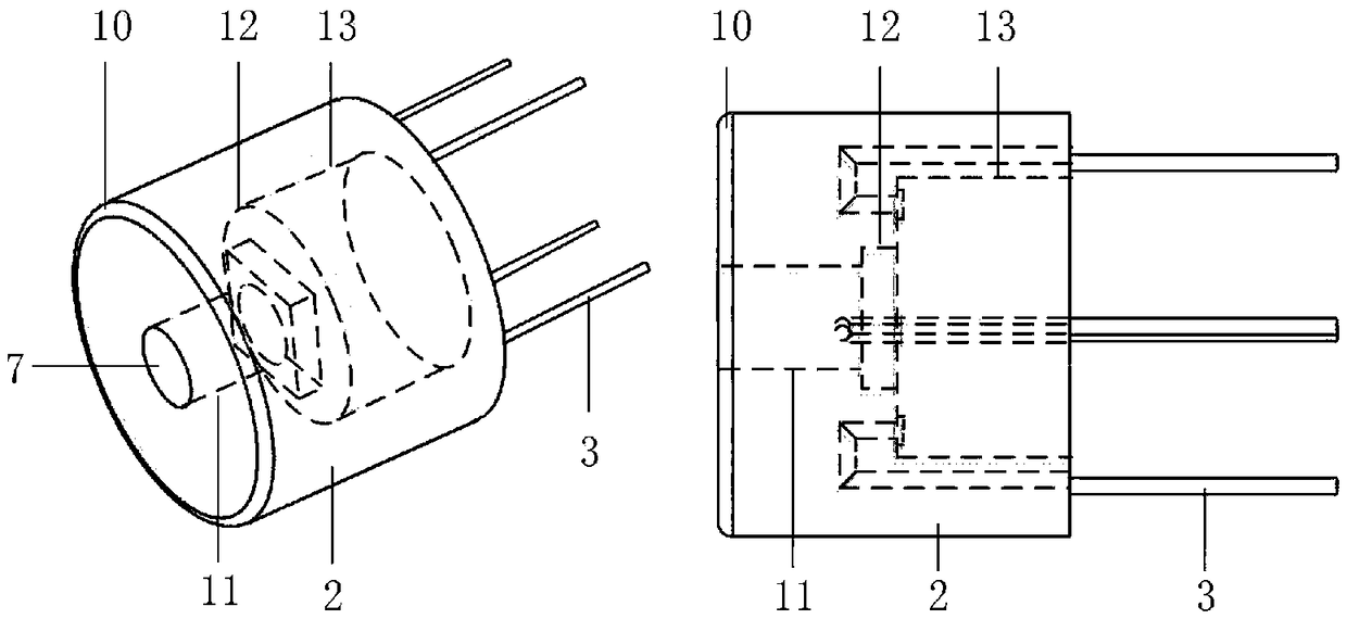 Miniaturized heat-resistant and high-dynamic pressure sensor