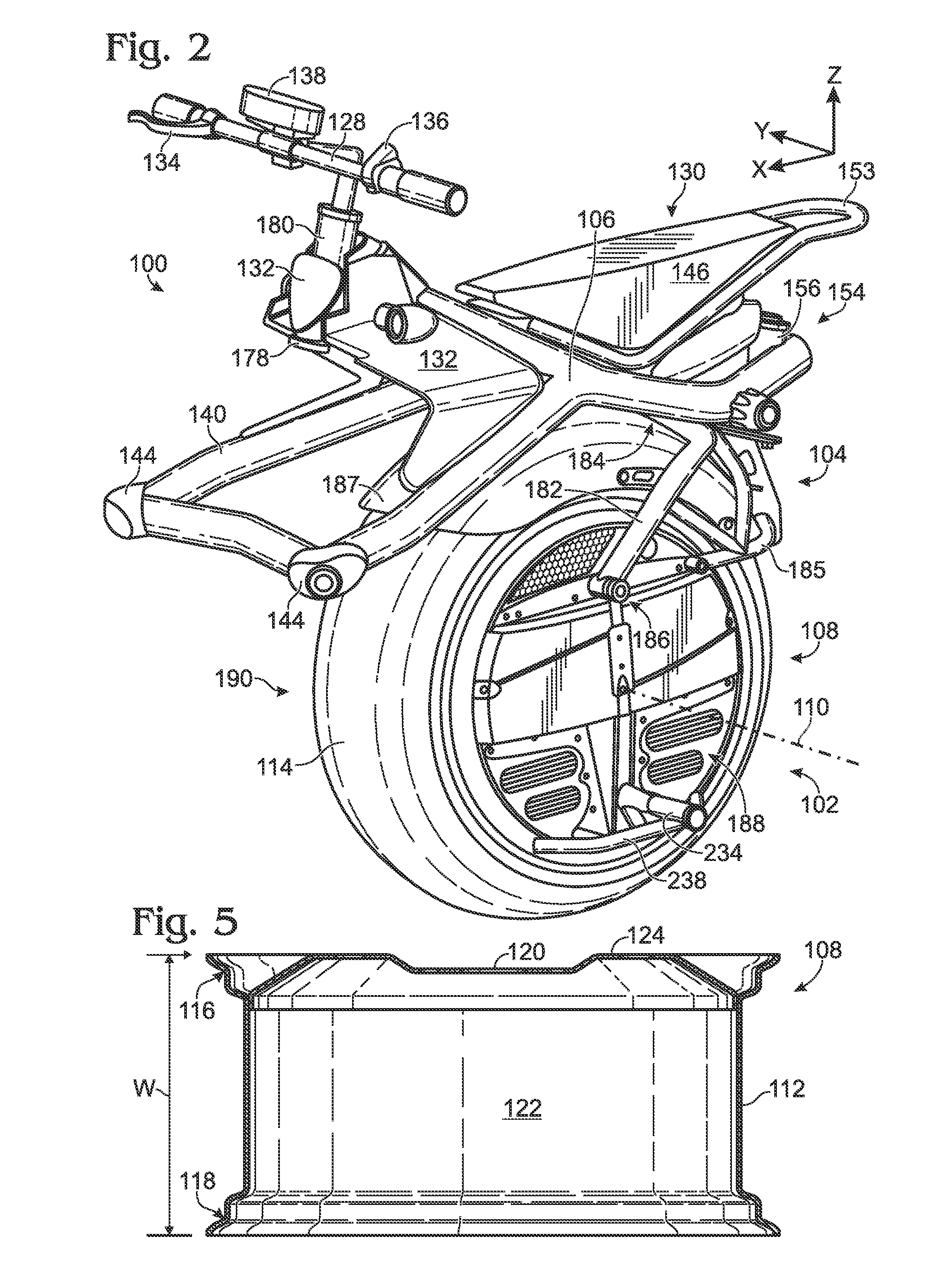 Electric-powered self-balancing unicycle