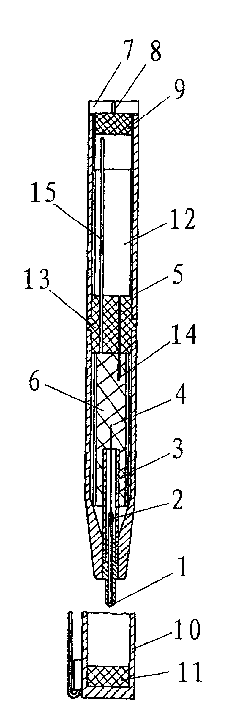 Special ball-point pen with ink controller and ink limiting tube