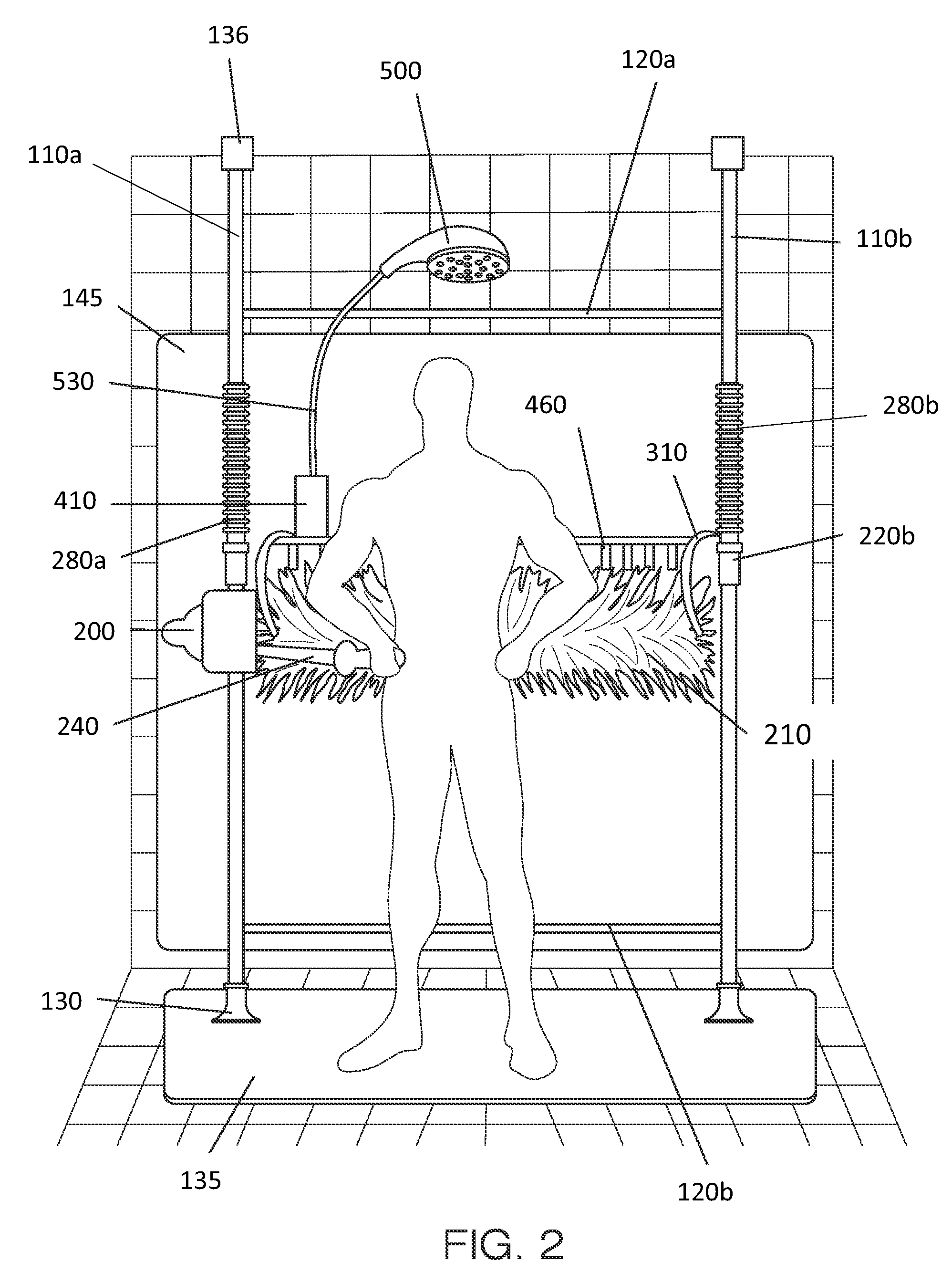 Motorized back scrubber device