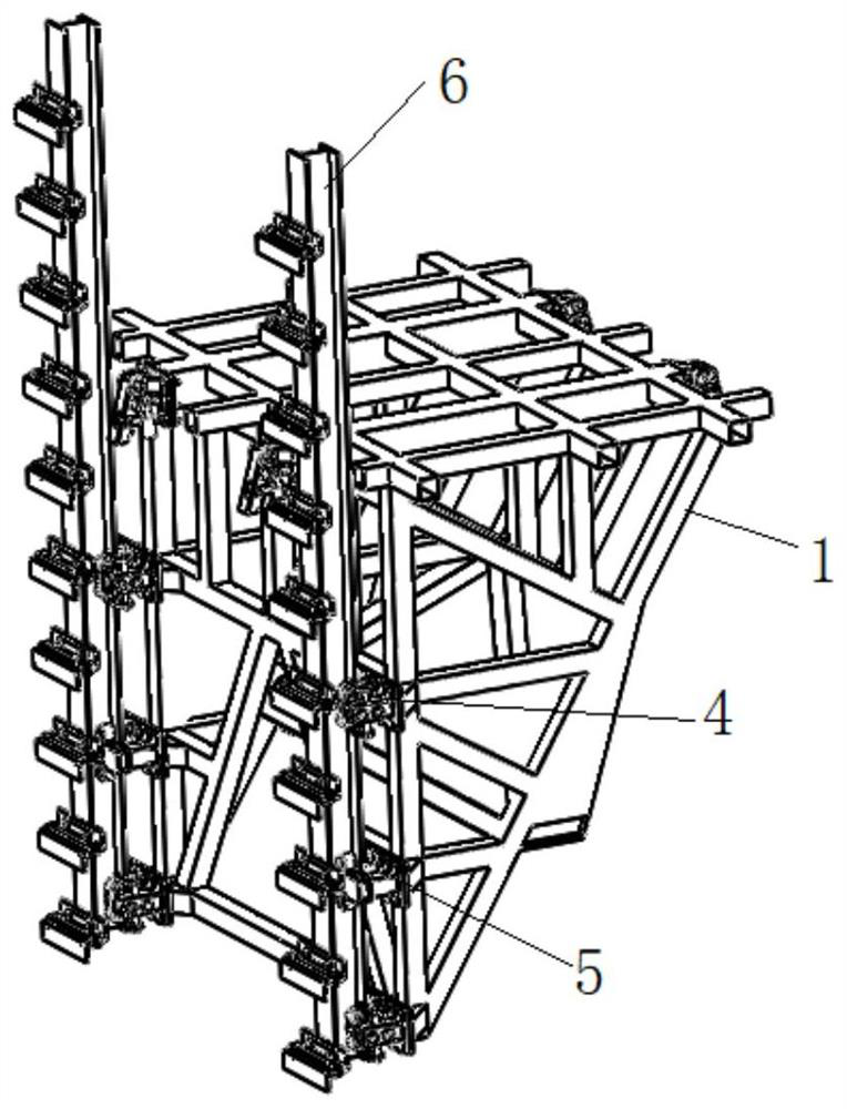 Supporting and locking device and supporting equipment of cantilever type lifting stage