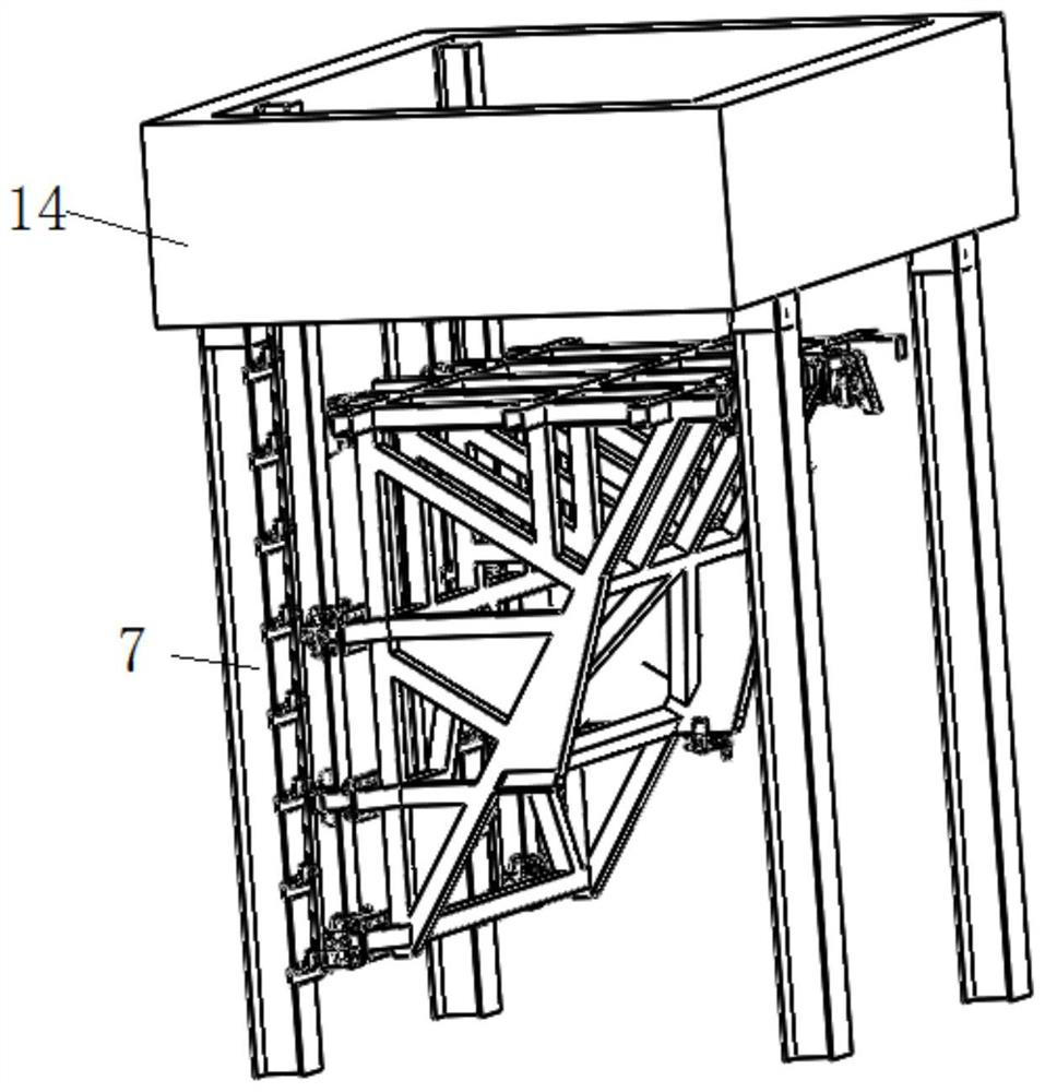 Supporting and locking device and supporting equipment of cantilever type lifting stage