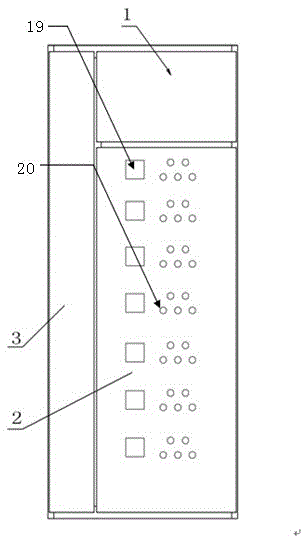 Low-voltage wire-inlet/outlet cabinet and low-voltage wire-inlet/outlet equipment