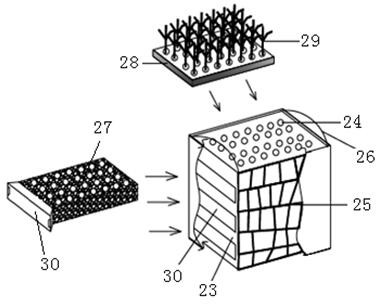 Modular composite advanced treatment system and operation method for low-concentration heavy metal wastewater