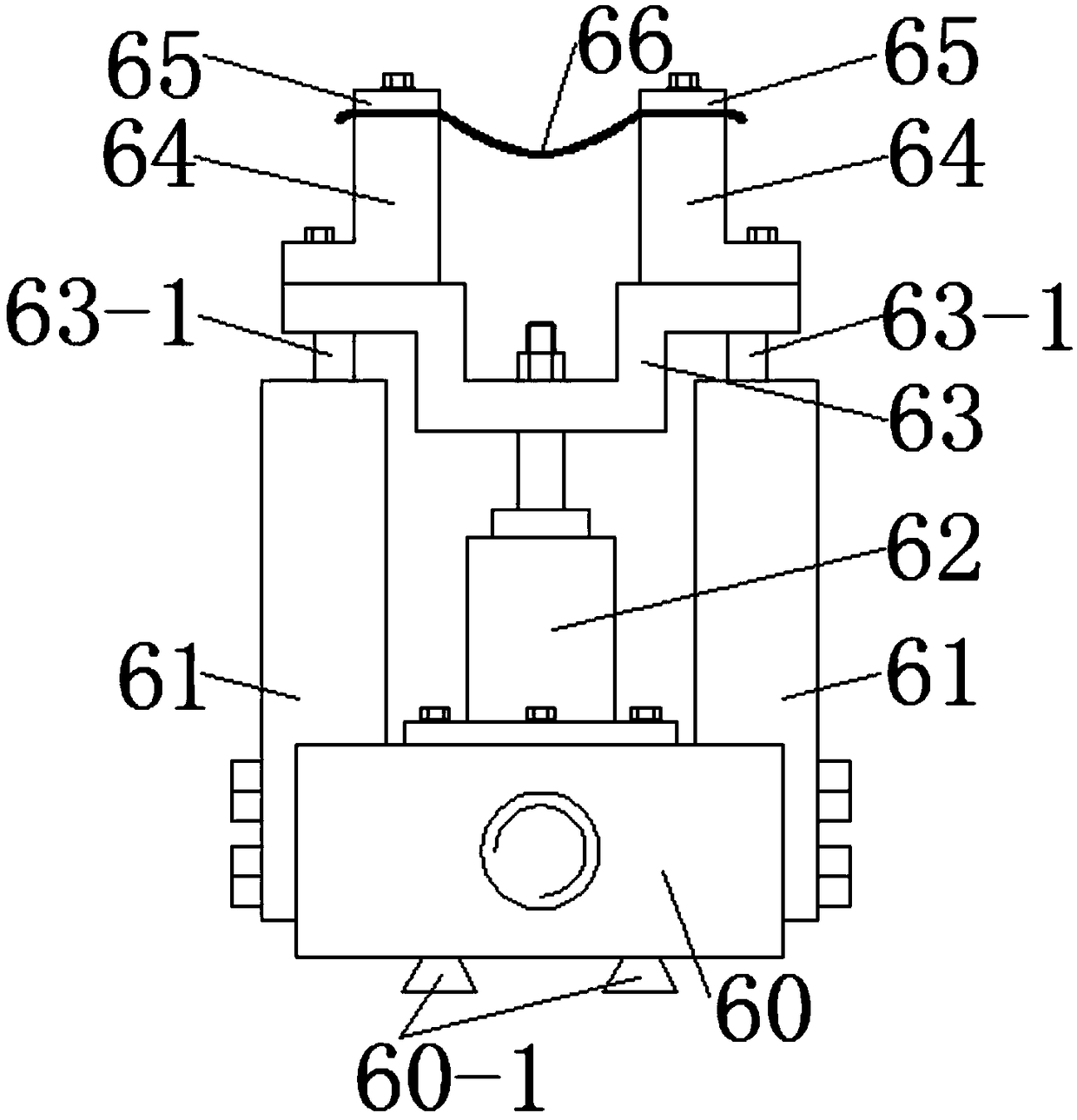 Grinding device for producing shaft type part by using round steel