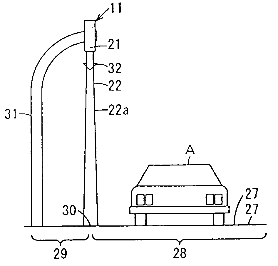 Road indication device