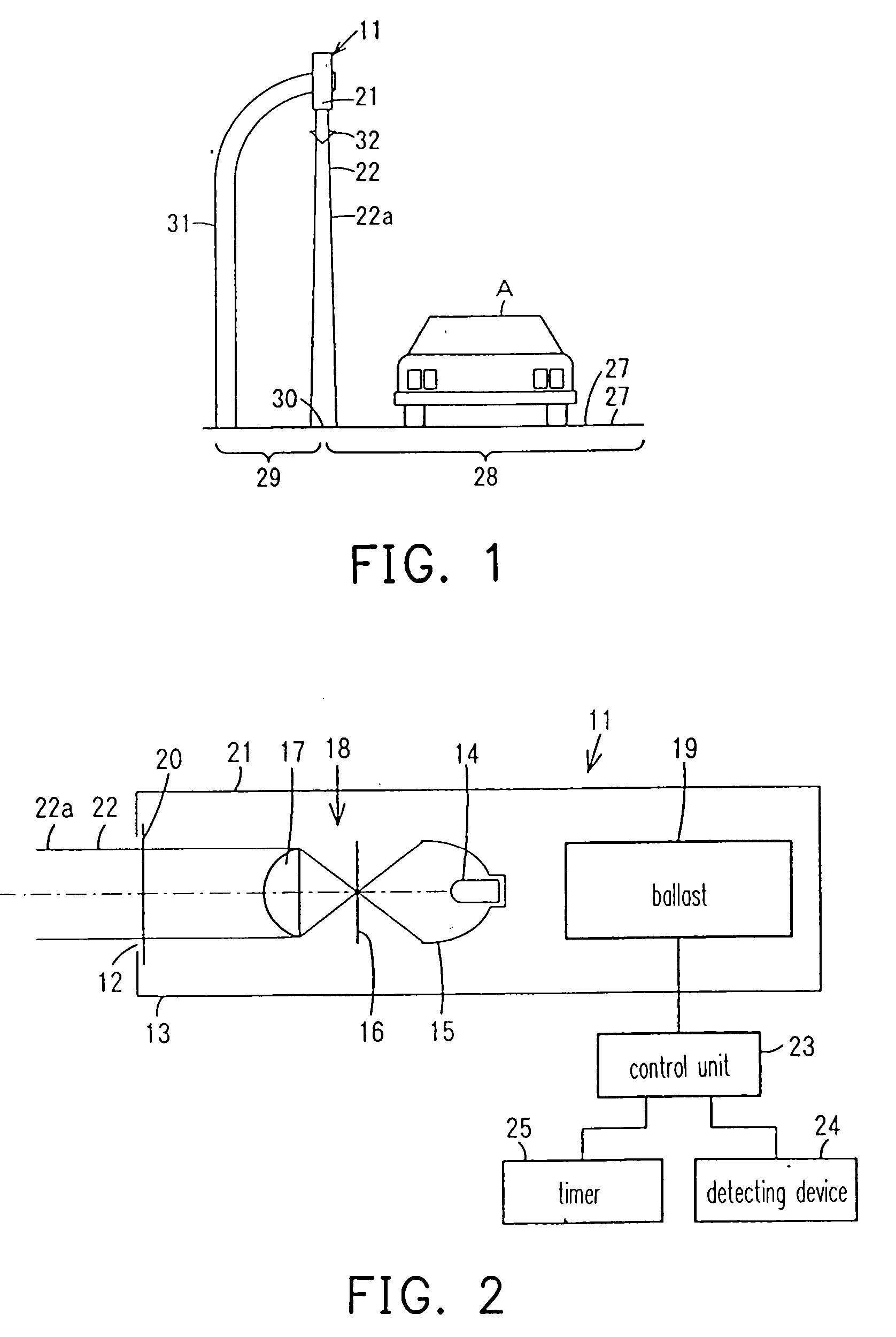 Road indication device