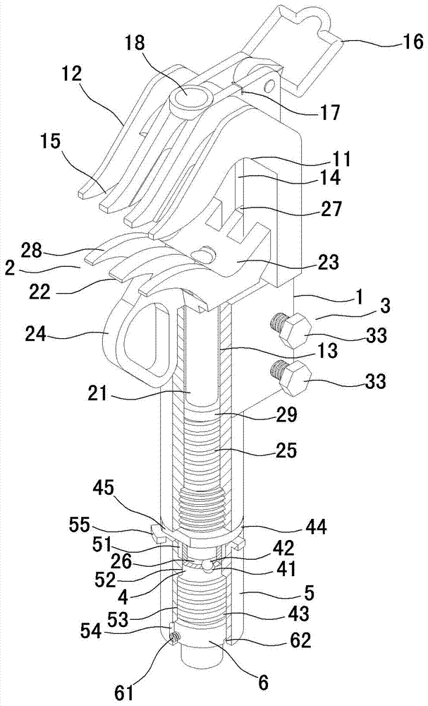 Rapid, reliable and safe grounding wire fixture