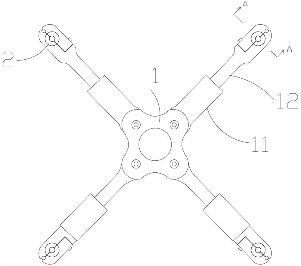 Cable spacer assisting in slowing down high-altitude cable vibration