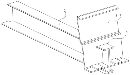 Hanging structure of split type assembly type suspended ceiling