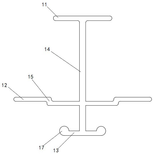 Hanging structure of split type assembly type suspended ceiling