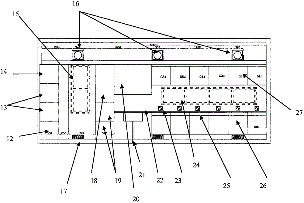 Analysis and detection basic-equipment laboratory building module and complete set design method thereof