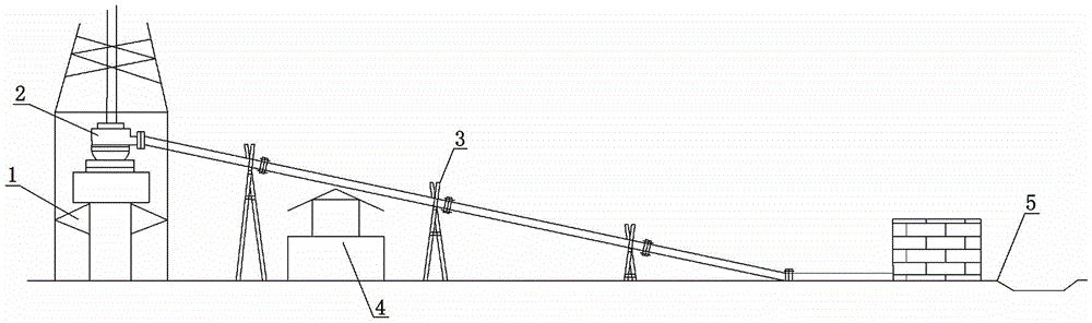 Novel supporting device for gas drilling sand draining pipe