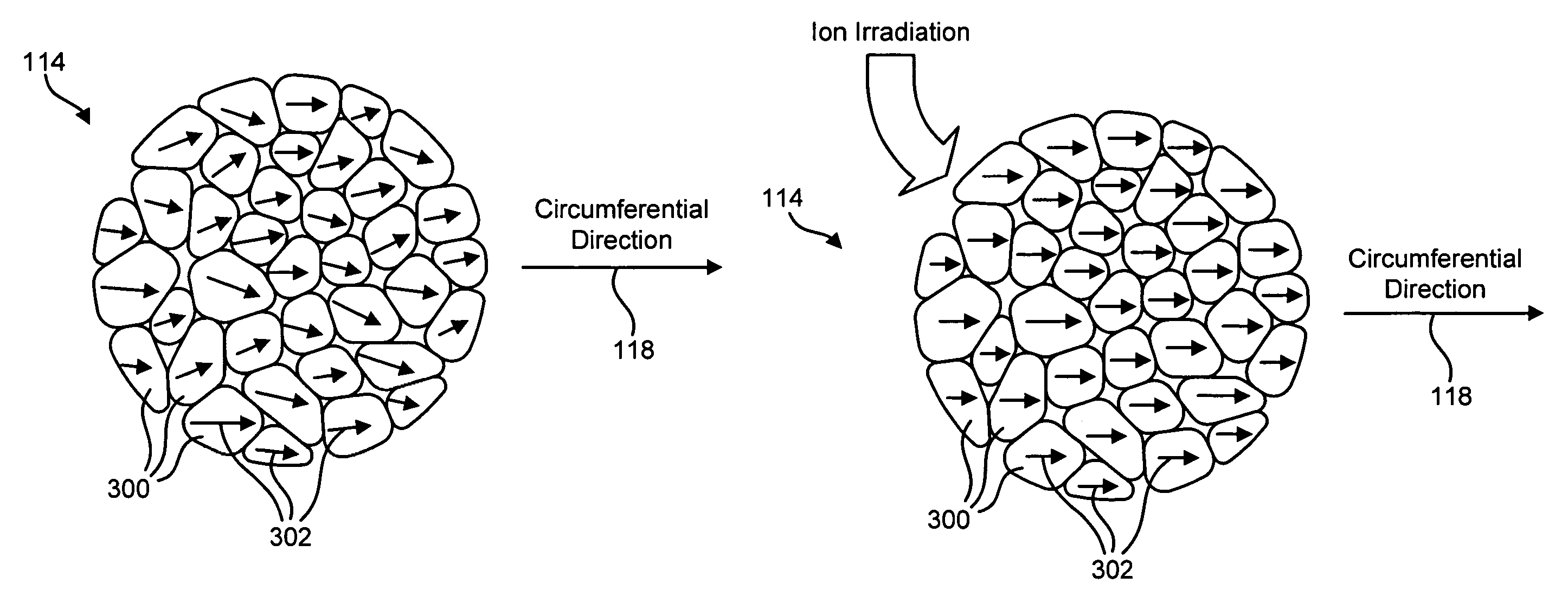 Longitudinal patterned media with circumferential anisotropy for ultra-high density magnetic recording