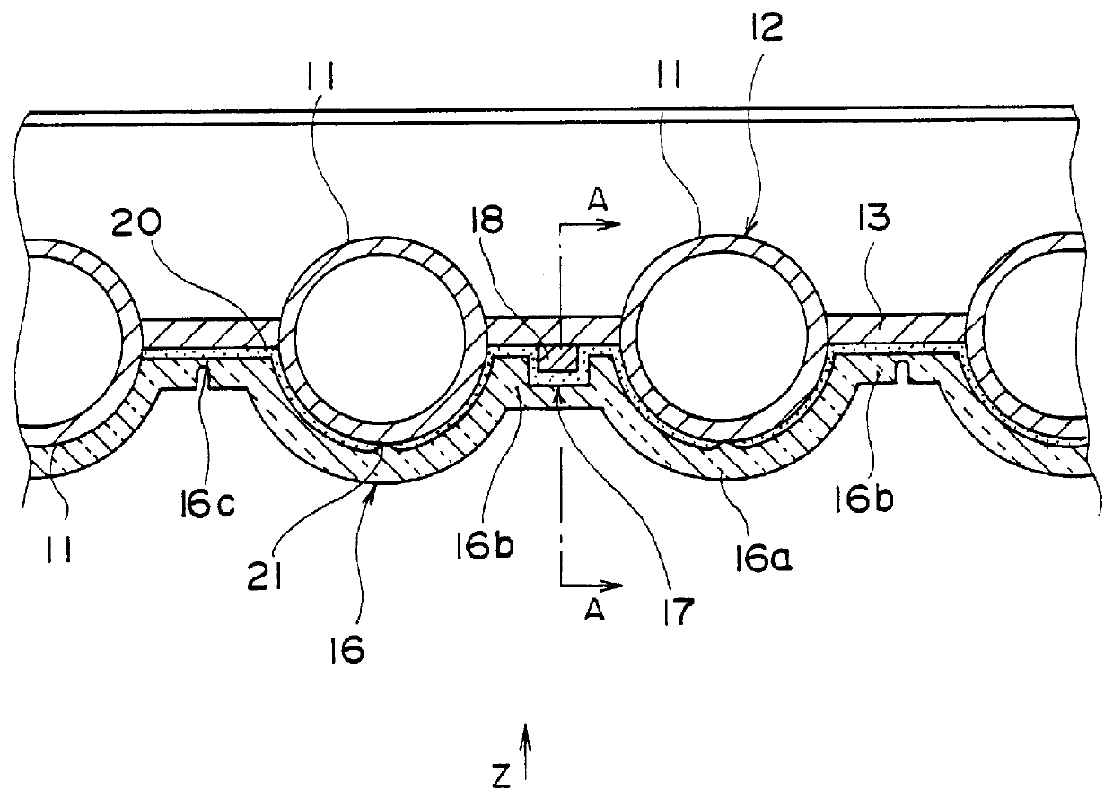 Water pipe protecting refractory structure