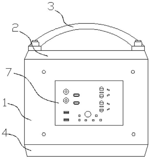 Heat dissipation and waterproof integrated outdoor power supply