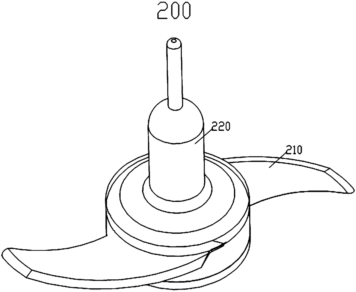 Knife replacement structure of multifunctional cooking machine