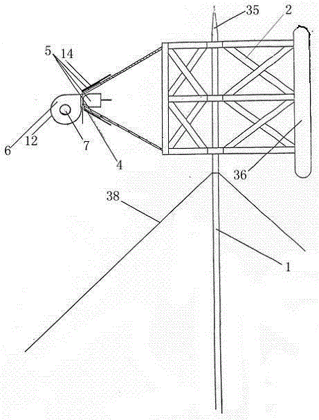 Straight hit type wind power generation equipment unit adopting air collecting machines