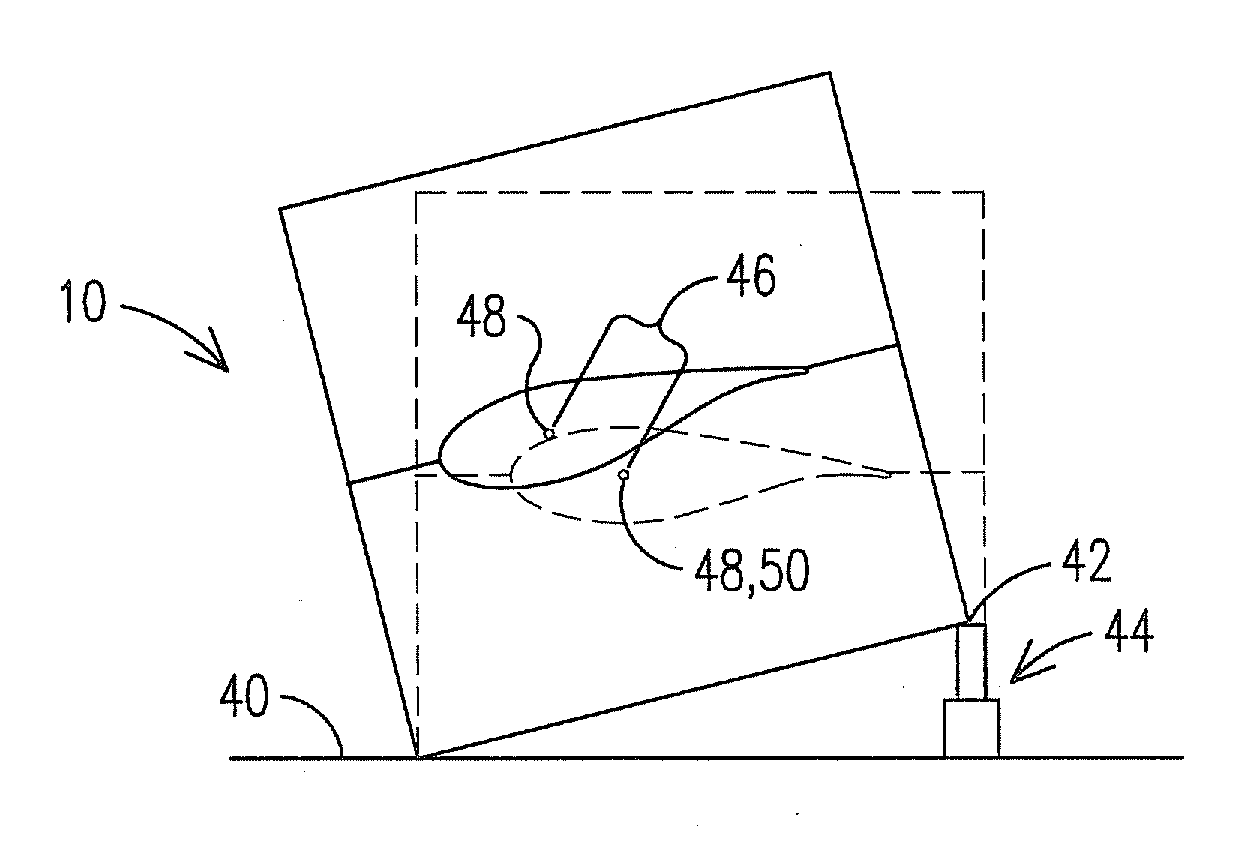 Arrangement and method for manufacturing a wind turbine blade