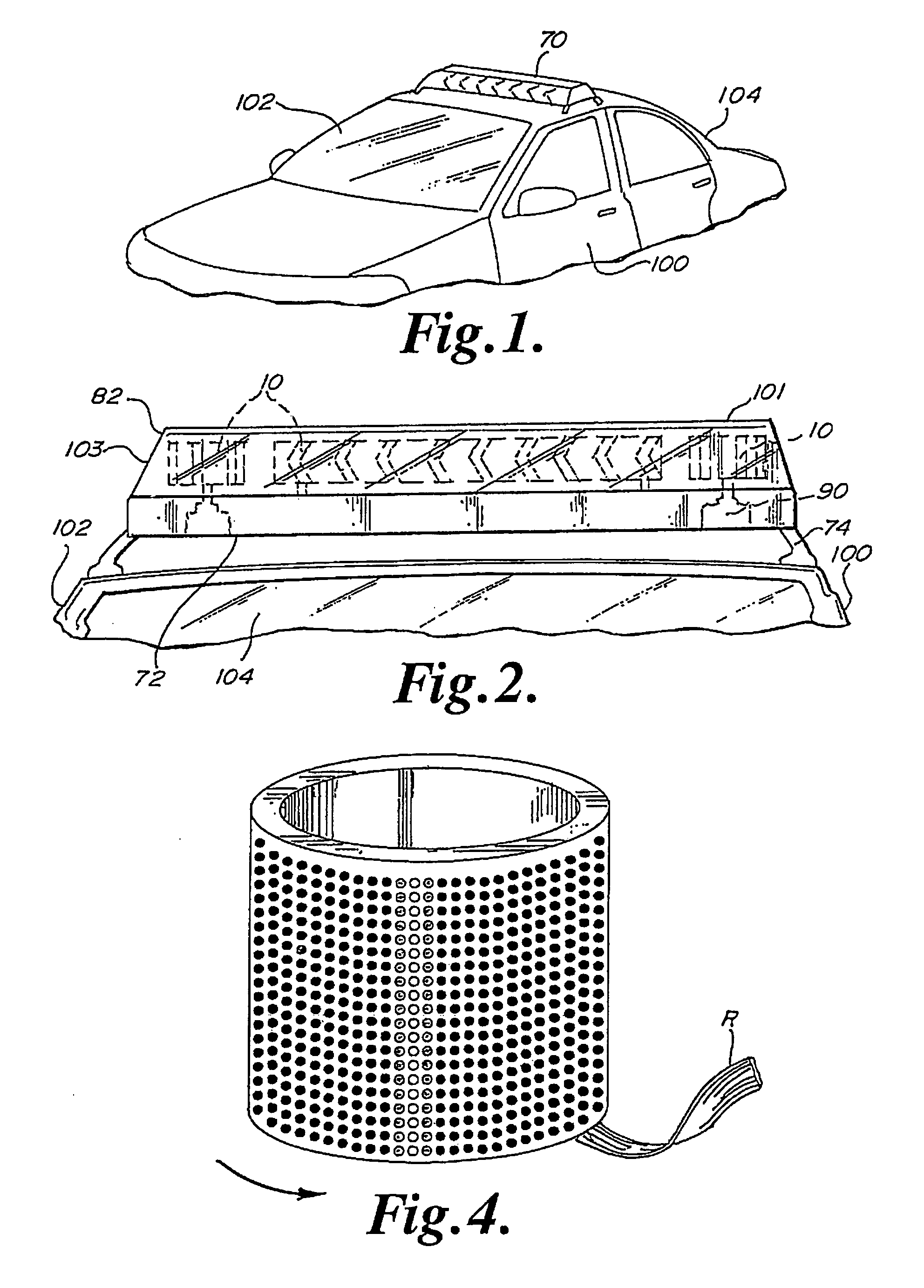 Led warning light and communication system