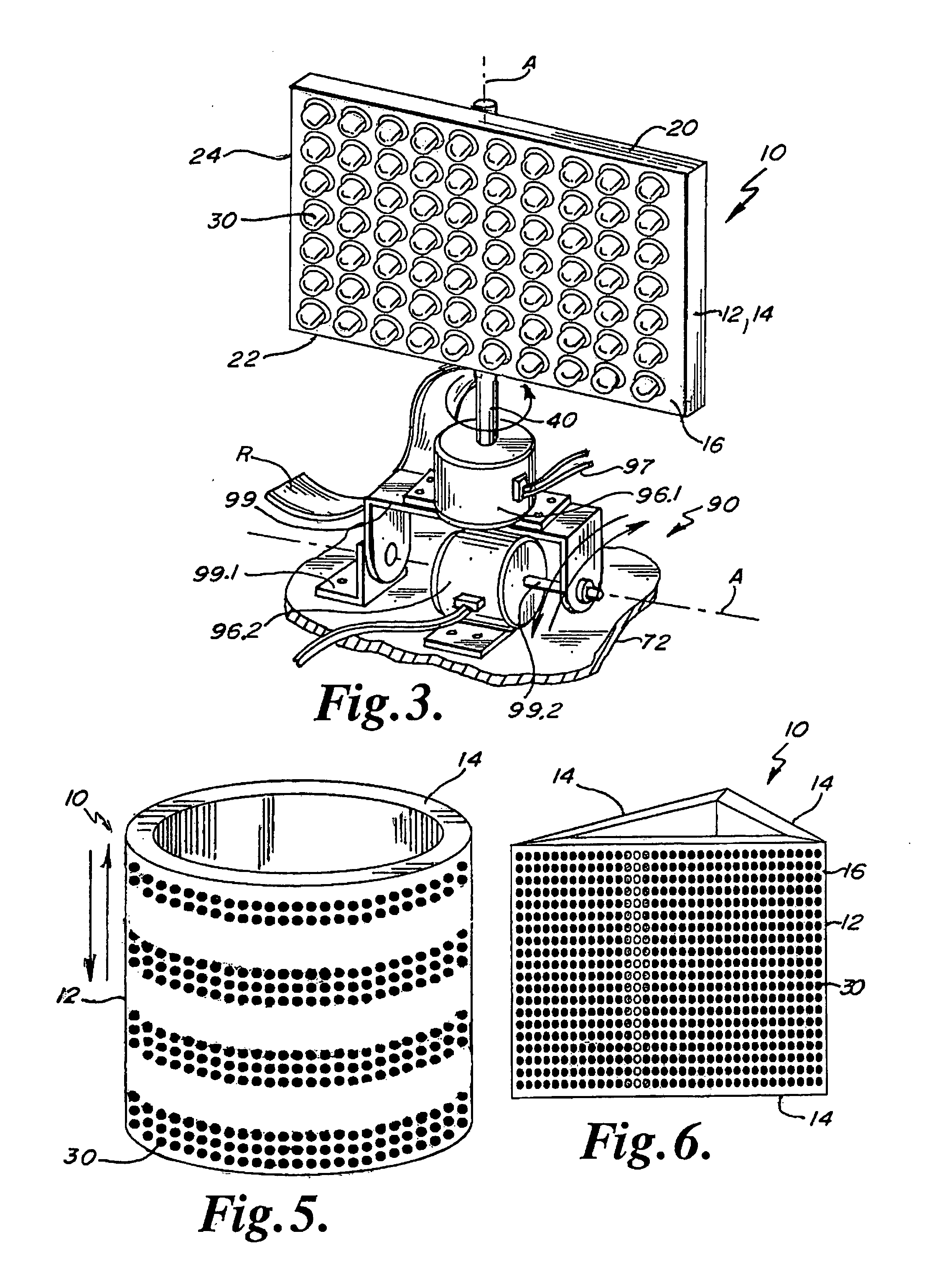 Led warning light and communication system