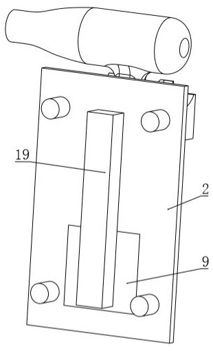 Automatic power-on and power-off electric hair drier bracket