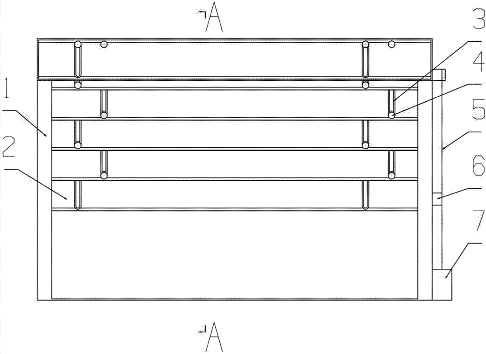 Sliding type driving air inlet grid structure