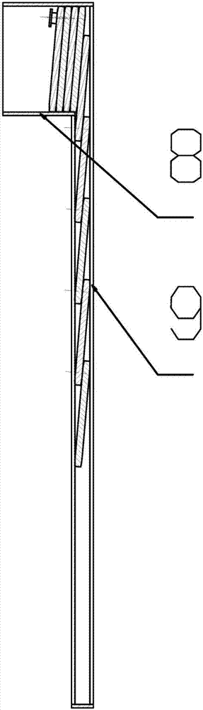 Sliding type driving air inlet grid structure